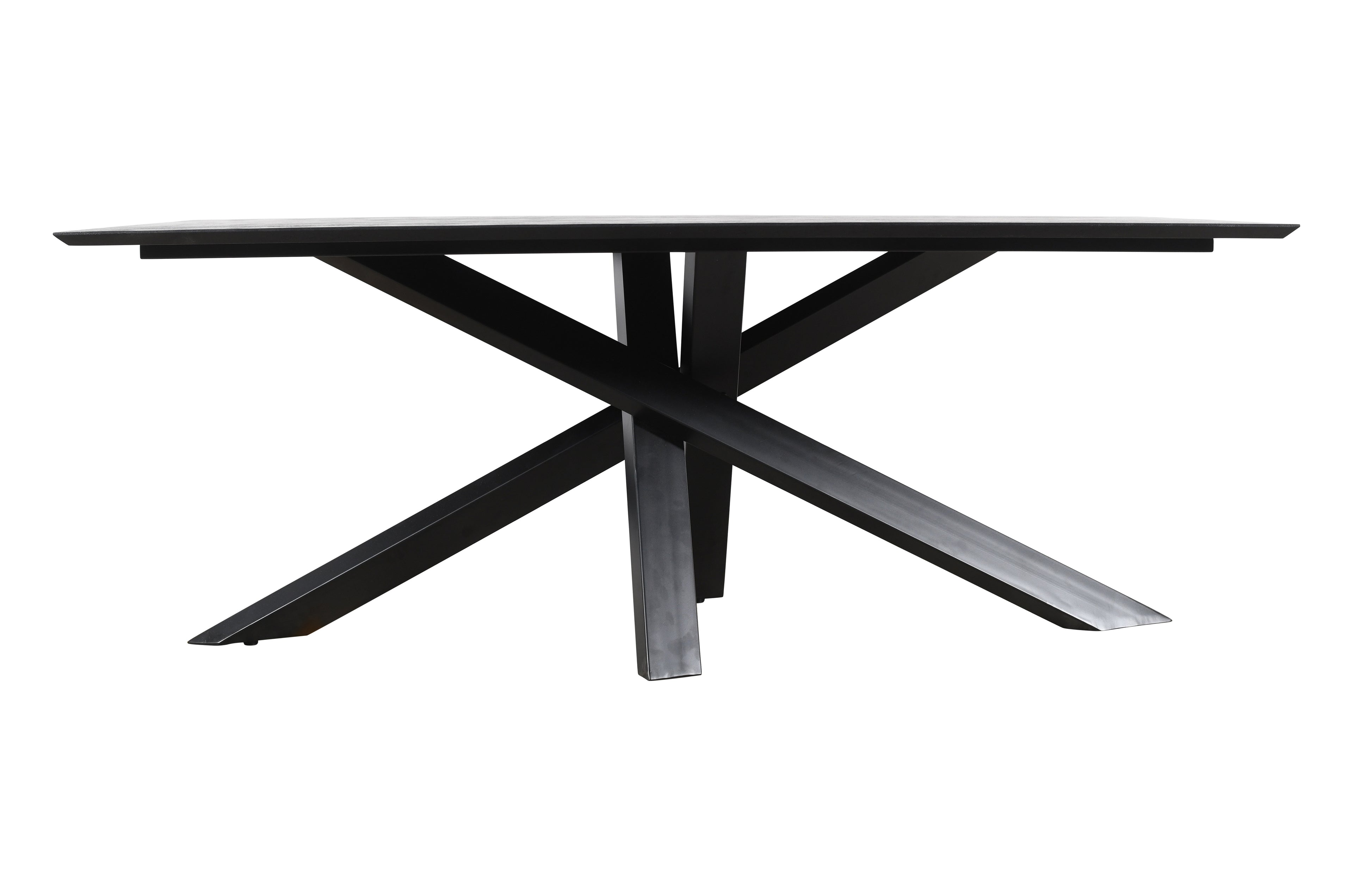 livinglovely.nl - Eettafel Alore Black on Black Rectangle PTMD - 280 cm - Eetkamertafel - PTMD - livinglovely.nl