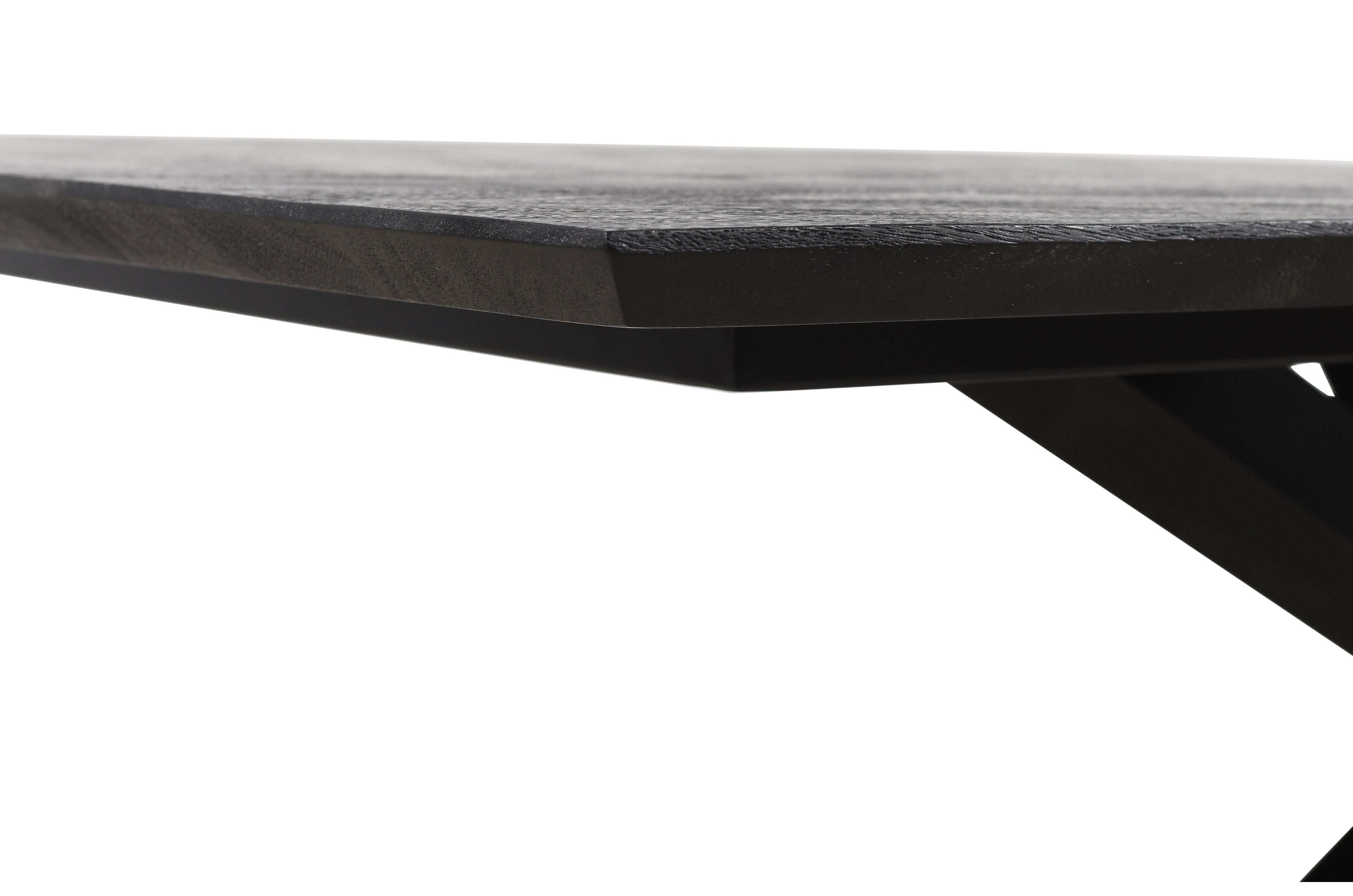 livinglovely.nl - Eettafel Alore Black on Black Rectangle PTMD - 280 cm - Eetkamertafel - PTMD - livinglovely.nl