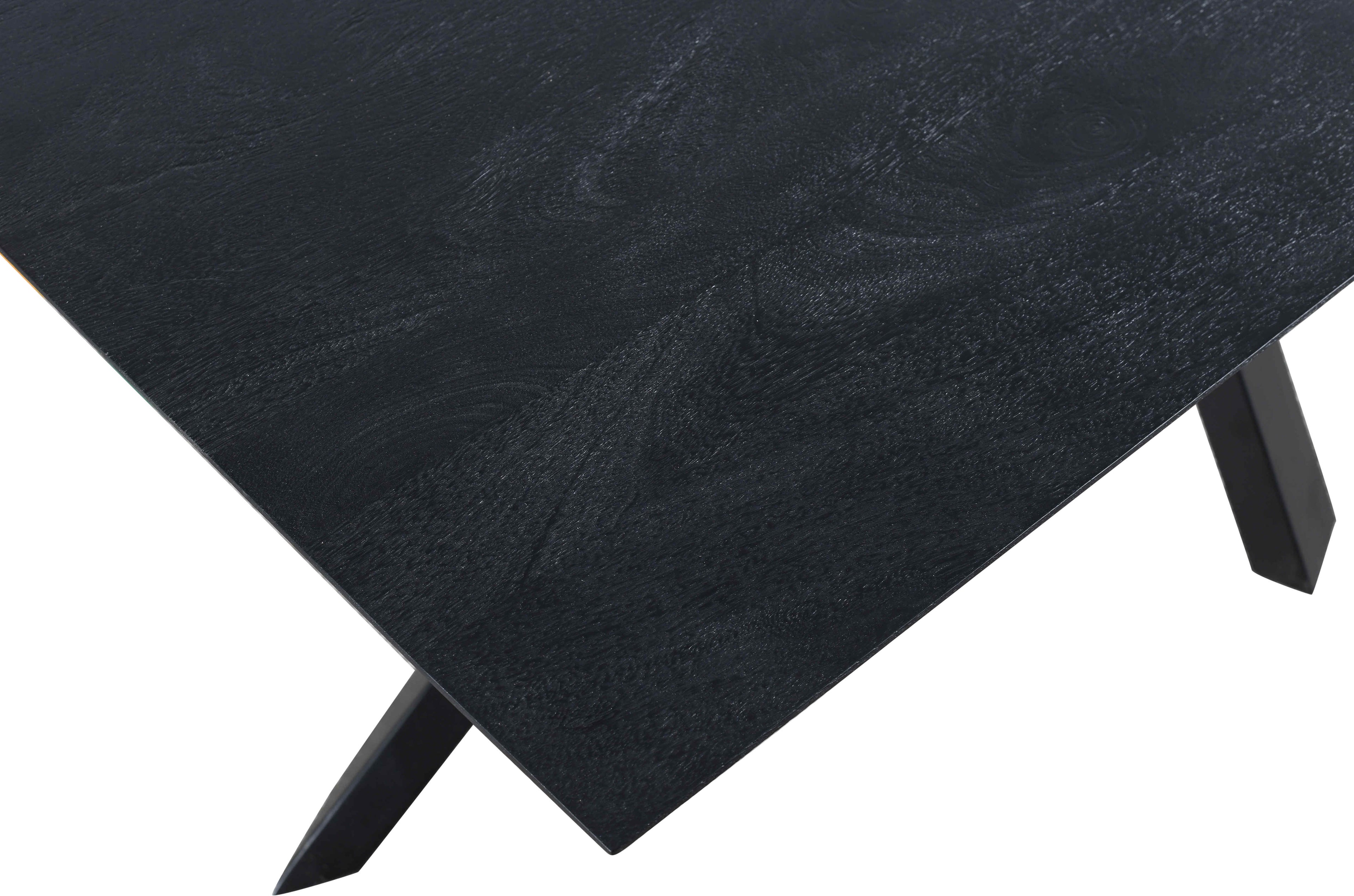 livinglovely.nl - Eettafel Alore Black on Black Rectangle PTMD - 280 cm - Eetkamertafel - PTMD - livinglovely.nl