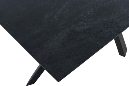 livinglovely.nl - Eettafel Alore Black on Black Rectangle PTMD - 280 cm - Eetkamertafel - PTMD - livinglovely.nl