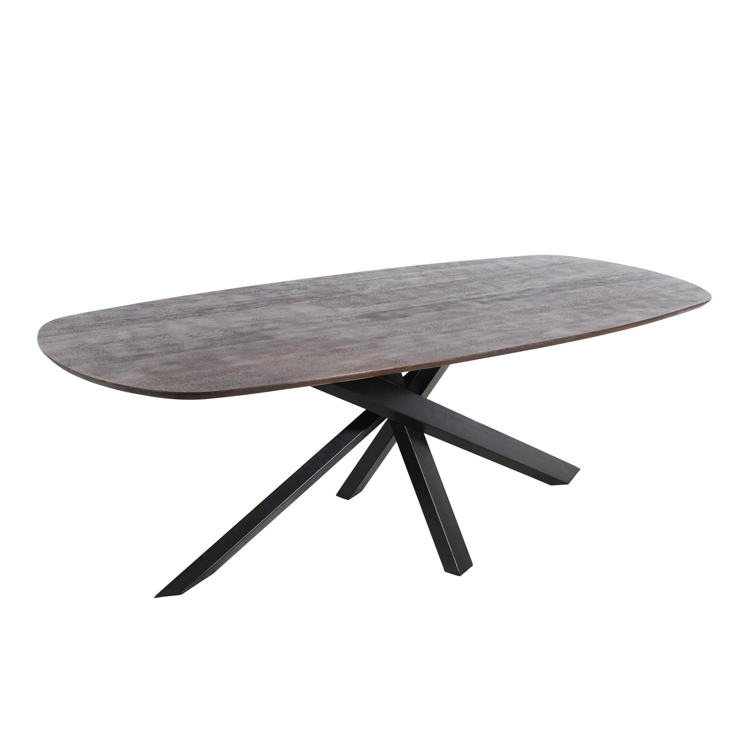 livinglovely.nl - Eettafel Alore Brown on Black Ovaal PTMD - 280 cm - Eetkamertafel - PTMD - livinglovely.nl