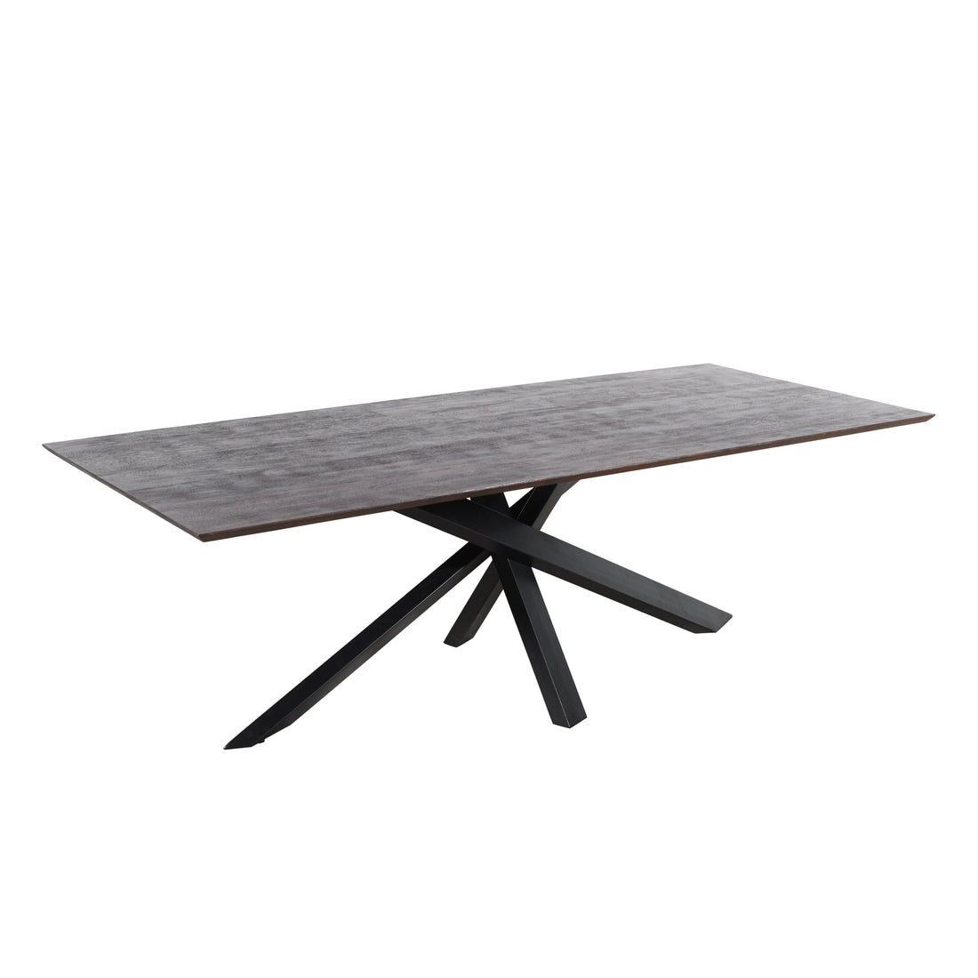 livinglovely.nl - Eettafel Alore Brown on Black Rectangle PTMD - 280 cm - Eetkamertafel - PTMD - livinglovely.nl