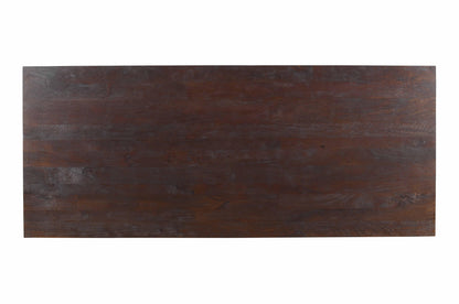 livinglovely.nl - Eettafel Alore Brown on Black Rectangle PTMD - 280 cm - Eetkamertafel - PTMD - livinglovely.nl