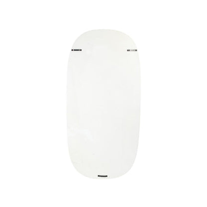 livinglovely.nl - Emmelie White MDF rough oval wall rack high PTMD - Wandrek - PTMD - livinglovely.nl