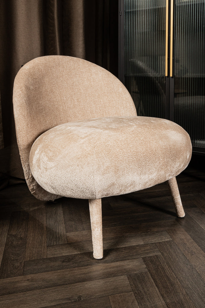 livinglovely.nl - Eonas fauteuil Beige Sic Aphrodite 3 - Fauteuil - PTMD - livinglovely.nl