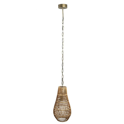 livinglovely.nl - Erandi Natural reed hanging lamp egg shape round PTMD - Hanglamp - PTMD - livinglovely.nl