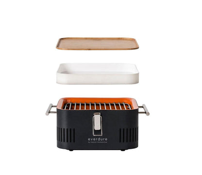 livinglovely.nl - Everdure Cube Houtskool Barbecue Graphite - BBQ - Everdure - livinglovely.nl