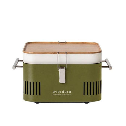 livinglovely.nl - Everdure Cube Houtskool Barbecue Khaki - BBQ - Everdure - livinglovely.nl