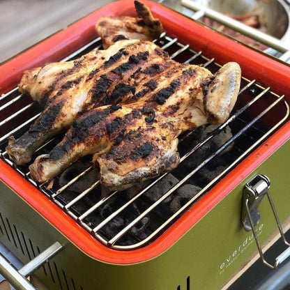 livinglovely.nl - Everdure Cube Houtskool Barbecue Khaki - BBQ - Everdure - livinglovely.nl