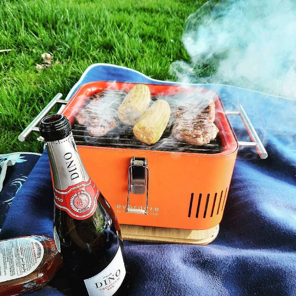 livinglovely.nl - Everdure Cube Houtskool Barbecue Orange - BBQ - Everdure - livinglovely.nl