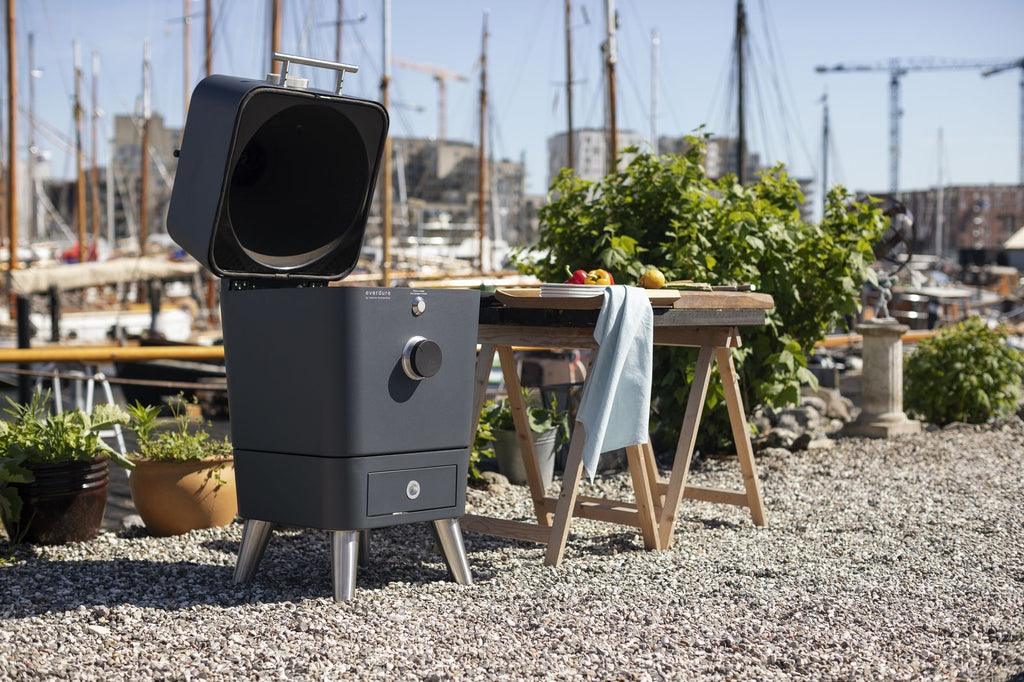 livinglovely.nl - Everdure K1 Houtskool Barbecue Donker Grijs - BBQ - Everdure - livinglovely.nl