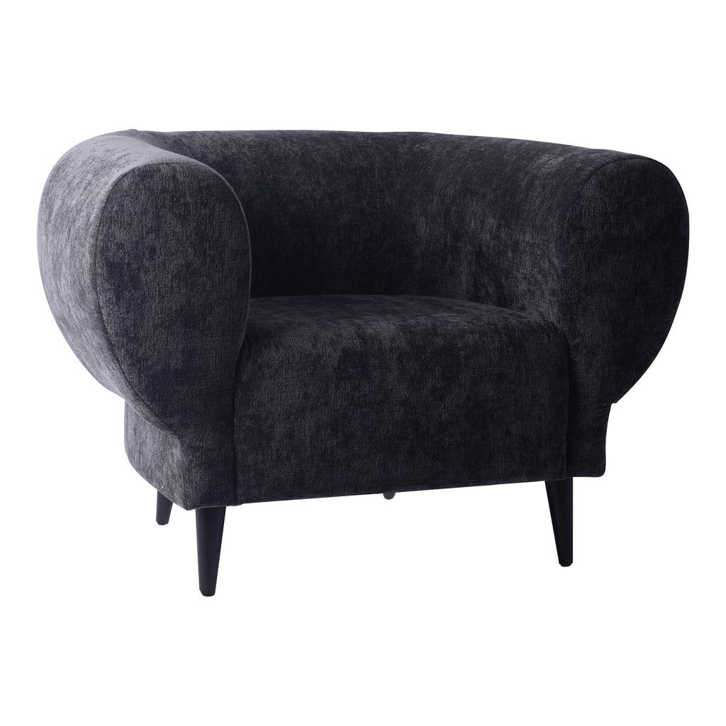 livinglovely.nl - Fauteuil Elefan Antraciet Rond PTMD - Fauteuil - PTMD - livinglovely.nl