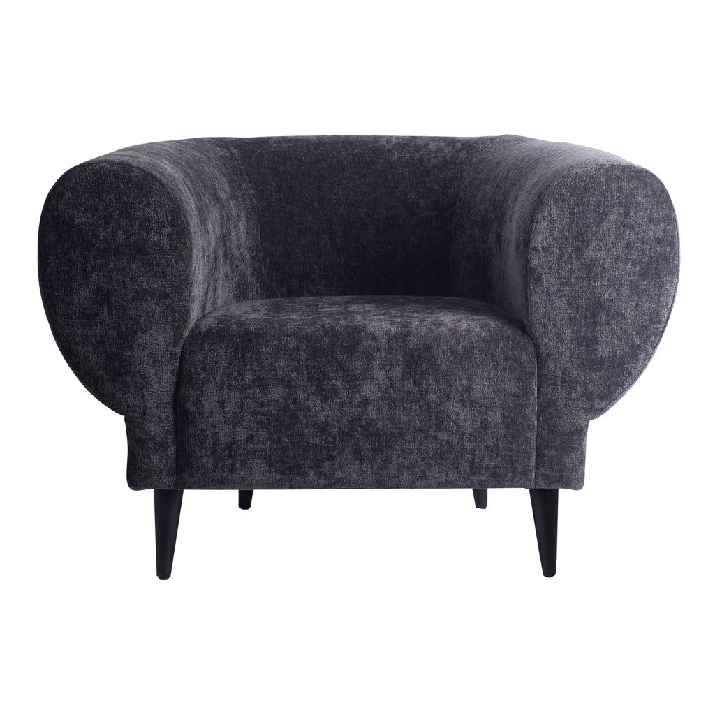 livinglovely.nl - Fauteuil Elefan Antraciet Rond PTMD - Fauteuil - PTMD - livinglovely.nl