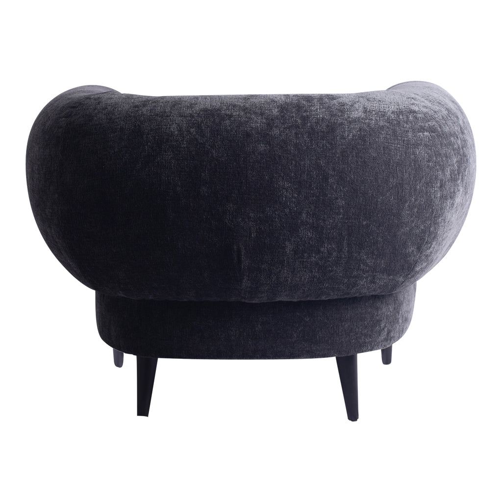 livinglovely.nl - Fauteuil Elefan Antraciet Rond PTMD - Fauteuil - PTMD - livinglovely.nl