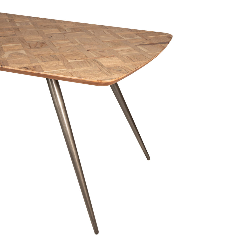 livinglovely.nl - Fieron Naturel Acacia Houten Ovale Eettafel 200cm PTMD - Eetkamertafel - PTMD - livinglovely.nl