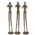 livinglovely.nl - Figuur Horen/Zien/Zwijgen Resine Bruin/Goud Set Van 3 - Beeld - J-Line - livinglovely.nl