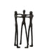 livinglovely.nl - Figuur Persoon Kring Aluminium Zwart - Beeld - J-Line - livinglovely.nl