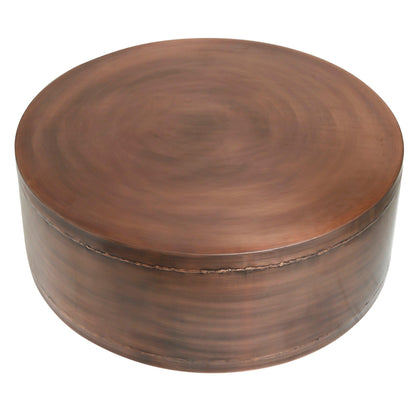 livinglovely.nl - Georgy Copper Iron Side Table Round set van 2 PTMD - Salontafel - PTMD - livinglovely.nl