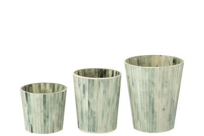 livinglovely.nl - Geurkaars Noa Seaside Bliss Lichtblauw Large - 75u - - J-Line - livinglovely.nl