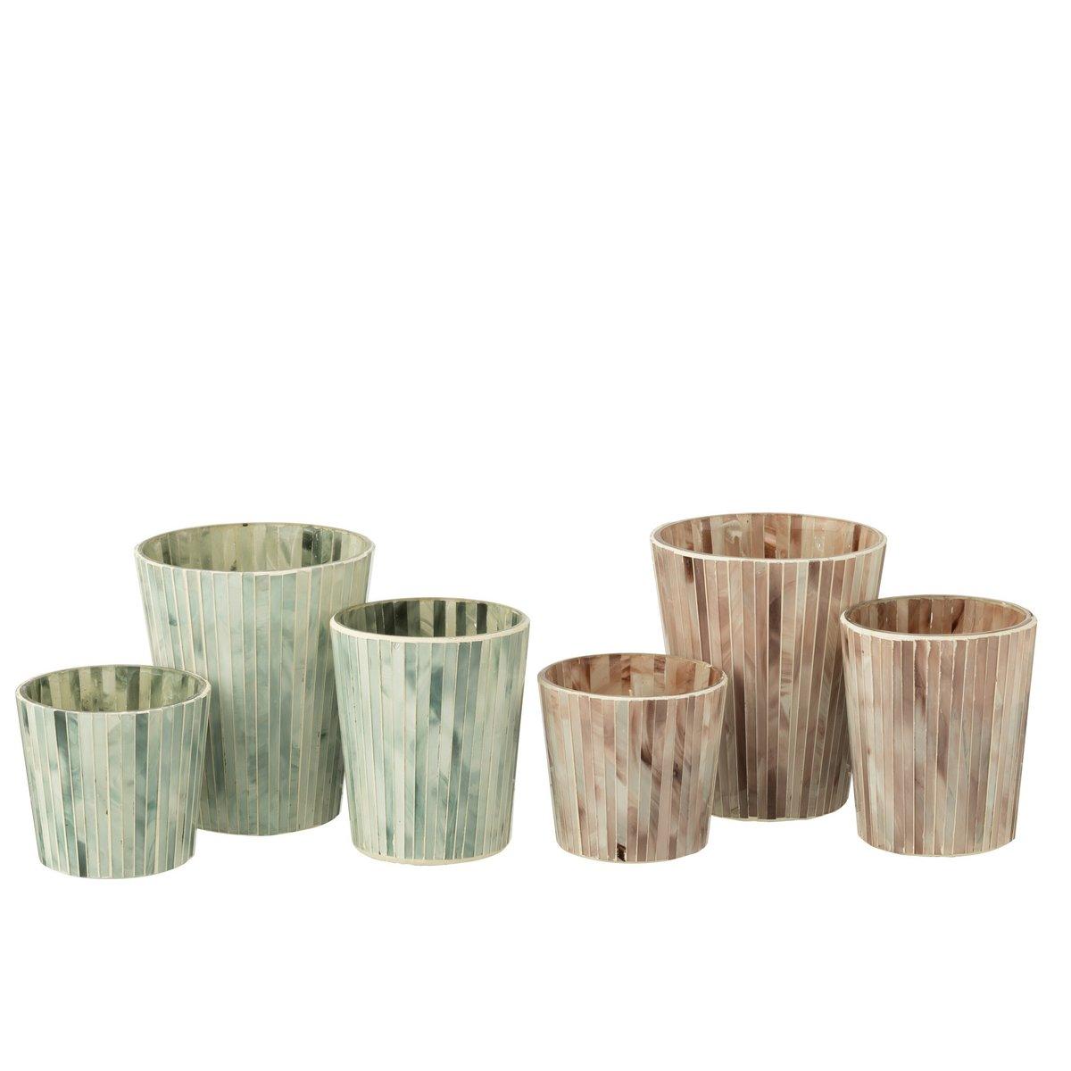 livinglovely.nl - Geurkaars Noa Seaside Bliss Lichtblauw Large - 75u - - J-Line - livinglovely.nl