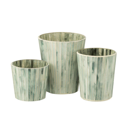 livinglovely.nl - Geurkaars Noa Seaside Bliss Lichtblauw Large - 75u - - J-Line - livinglovely.nl