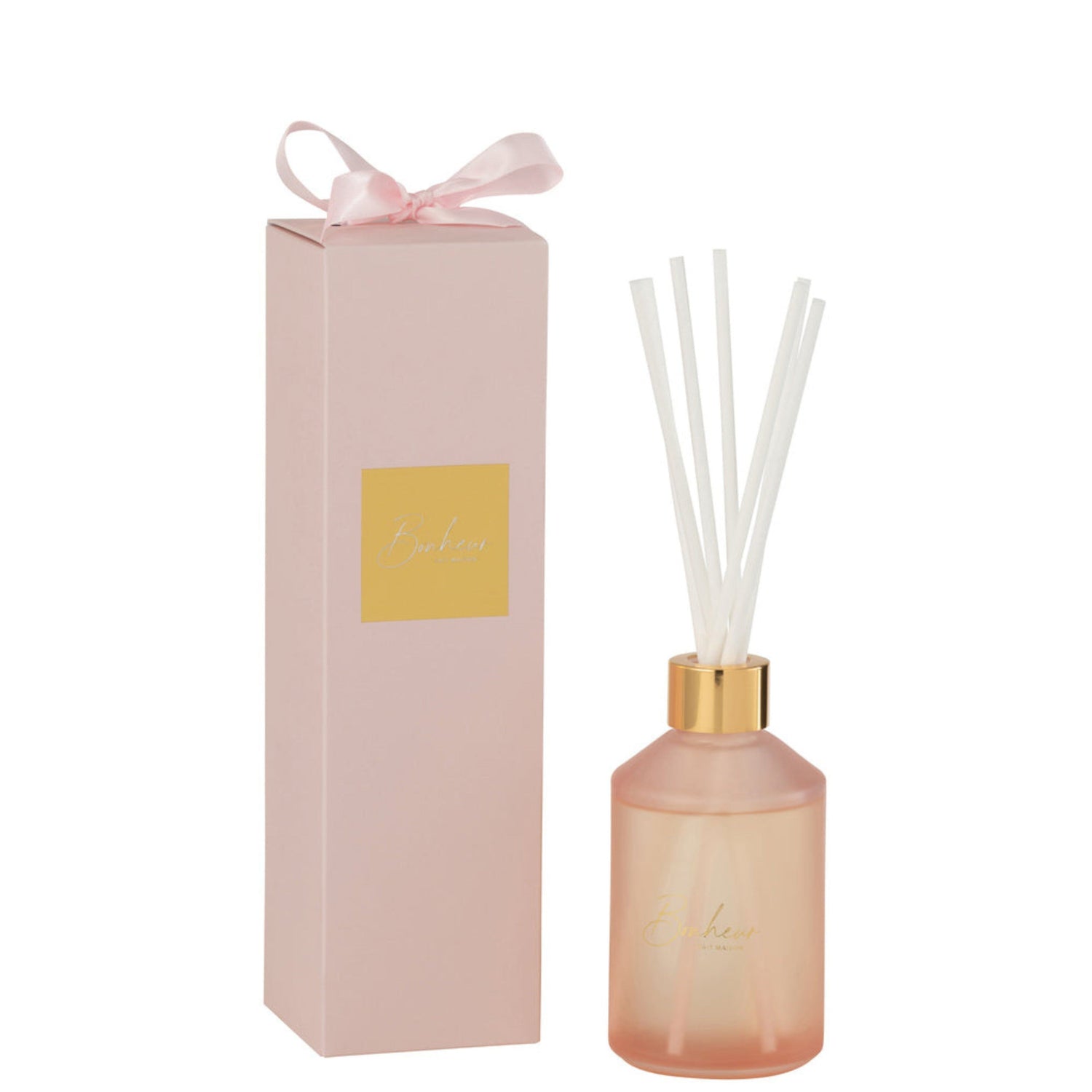 livinglovely.nl - Geurstokjes Geurolie Bonheur Pink 200ML - Geurstokjes - J-Line - livinglovely.nl