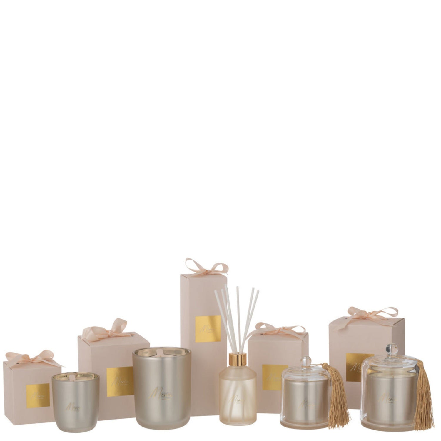 livinglovely.nl - Geurstokjes Merci Beige 200ml - Geurstokjes - J-Line - livinglovely.nl