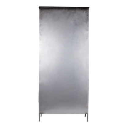 livinglovely.nl - Gijs Black Metal Cabinet Glass Doors PTMD - Kast - PTMD - livinglovely.nl