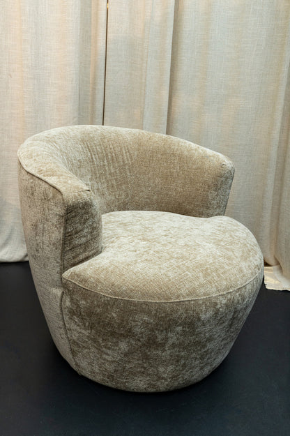 livinglovely.nl - Grasa Fauteuil Antraciet – Fiore Stof 0504 PTMD - Fauteuil - PTMD - livinglovely.nl