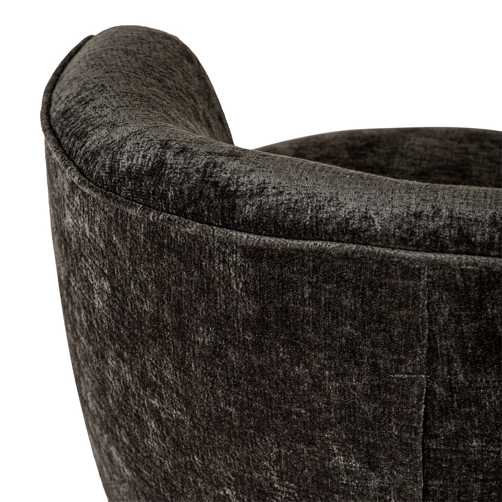 livinglovely.nl - Grasa Fauteuil Antraciet – Fiore Stof 0504 PTMD - Fauteuil - PTMD - livinglovely.nl