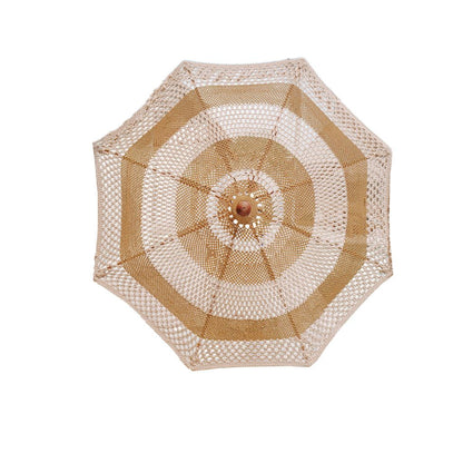 livinglovely.nl - Handgeknoopte Parasol - Créme Golden Styles 250cm - Handgeknoopte parasol - Todo Bien - livinglovely.nl