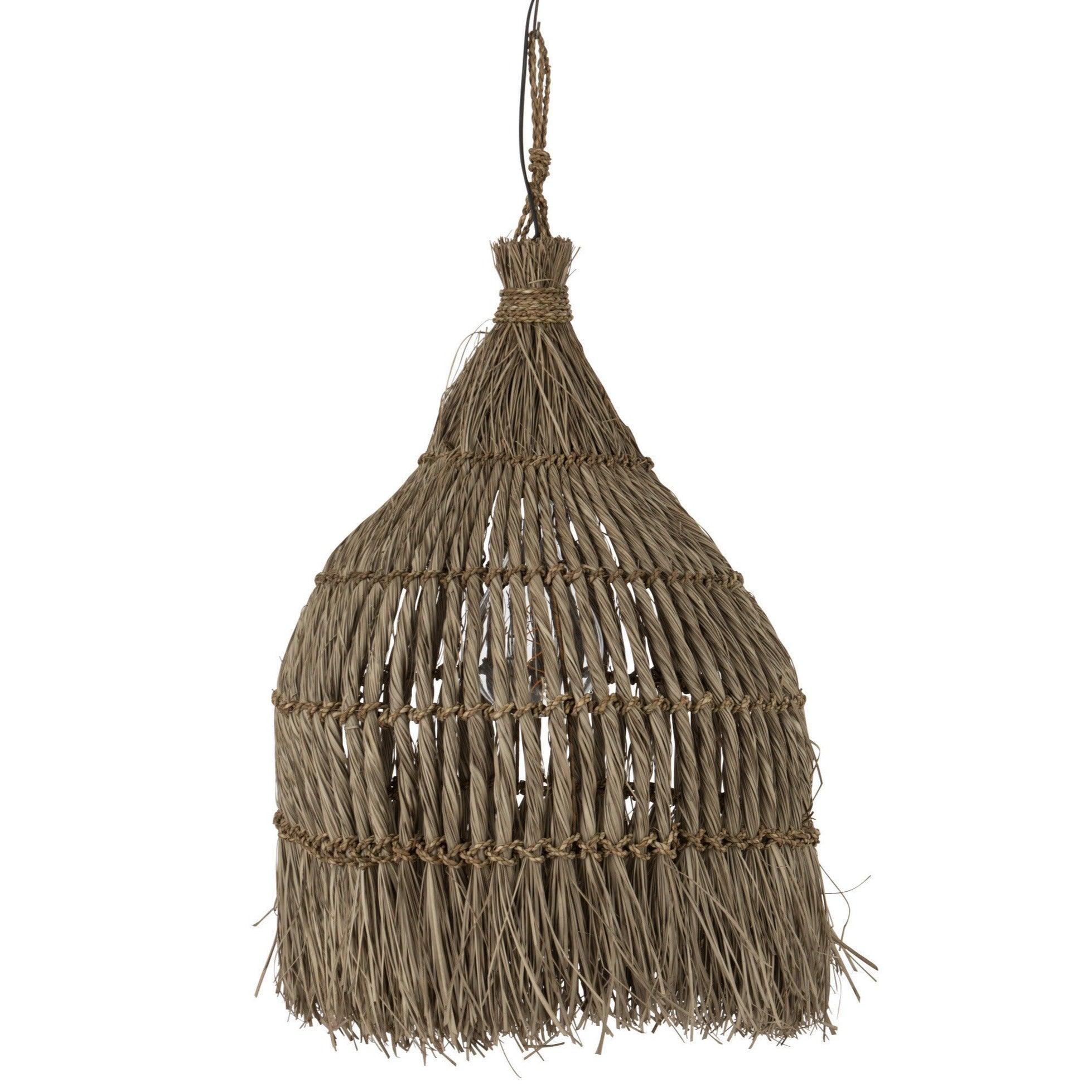 livinglovely.nl - Hanging Lamp Twist Grass Natural Large - Hanglamp - J-Line - livinglovely.nl