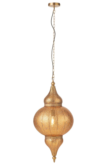 livinglovely.nl - Hanglamp Boor Metaal Goud Large - Hanglamp - J-Line - livinglovely.nl