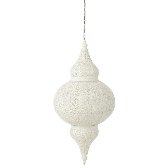 livinglovely.nl - Hanglamp Boor Metaal Wit Large - Hanglamp - J-Line - livinglovely.nl