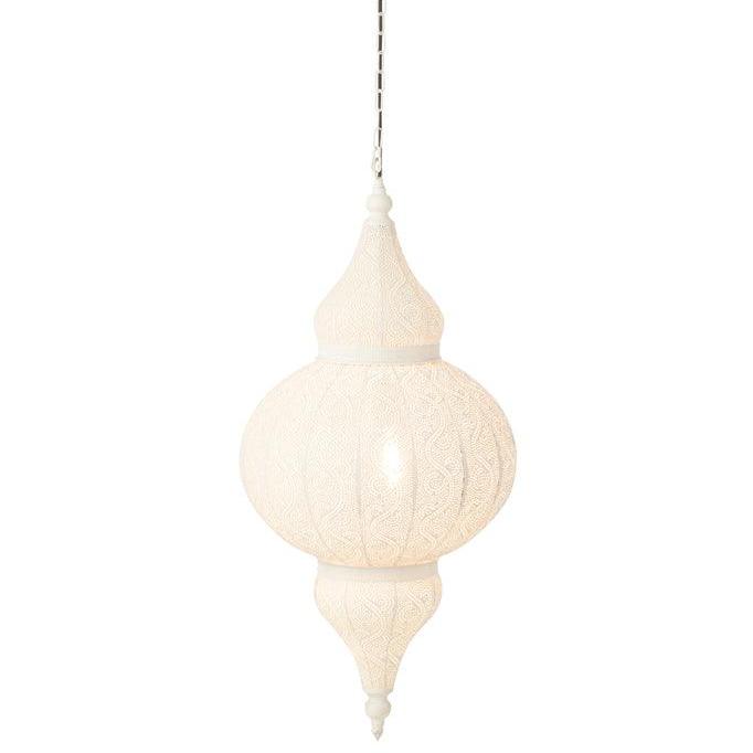 livinglovely.nl - Hanglamp Boor Metaal Wit Large - Hanglamp - J-Line - livinglovely.nl