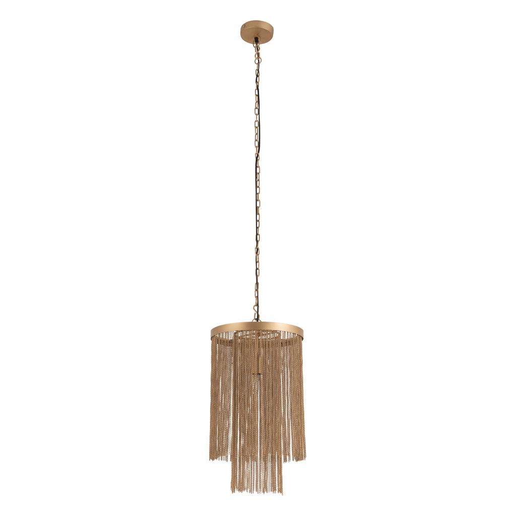 livinglovely.nl - Hanglamp Brenton - 30x30x50 cm - Ijzer - Goud PTMD - Hanglamp - PTMD - livinglovely.nl