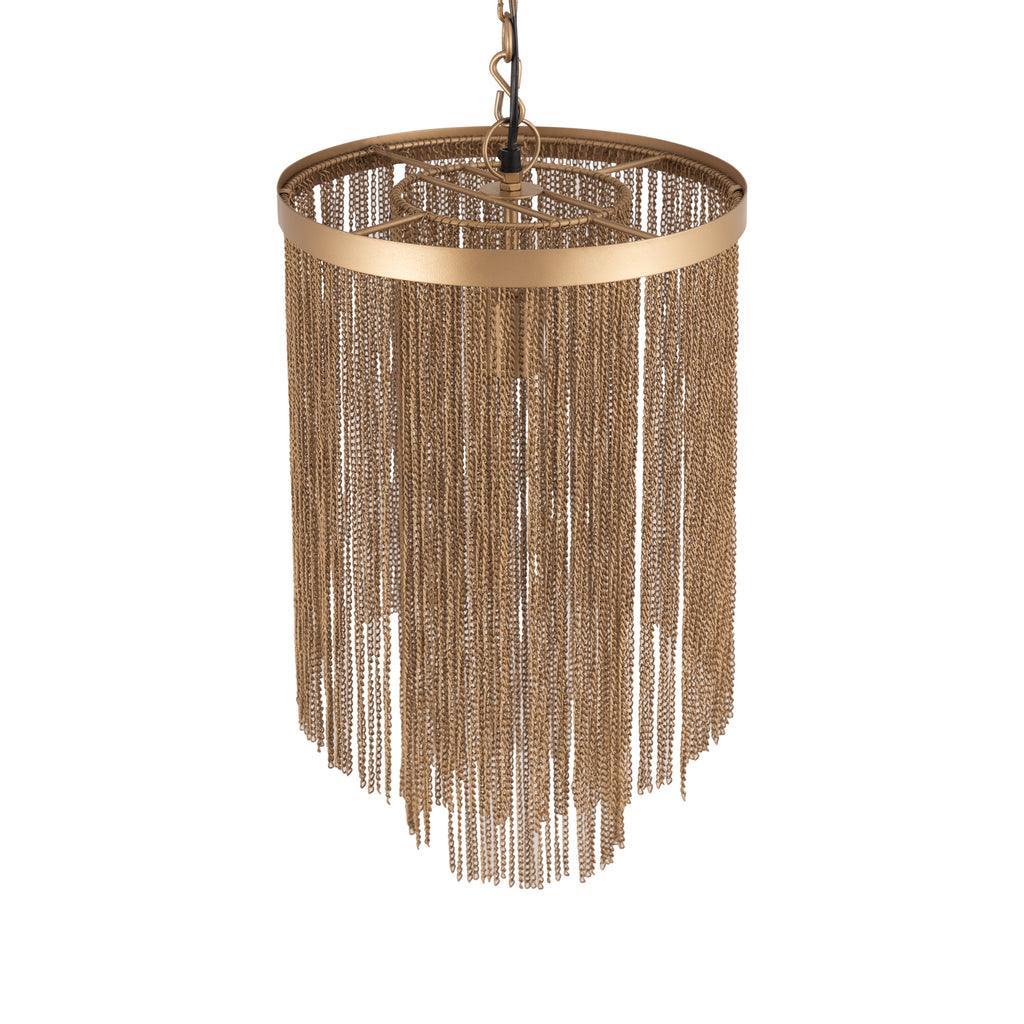 livinglovely.nl - Hanglamp Brenton - 30x30x50 cm - Ijzer - Goud PTMD - Hanglamp - PTMD - livinglovely.nl