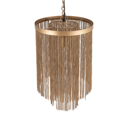 livinglovely.nl - Hanglamp Brenton - 30x30x50 cm - Ijzer - Goud PTMD - Hanglamp - PTMD - livinglovely.nl