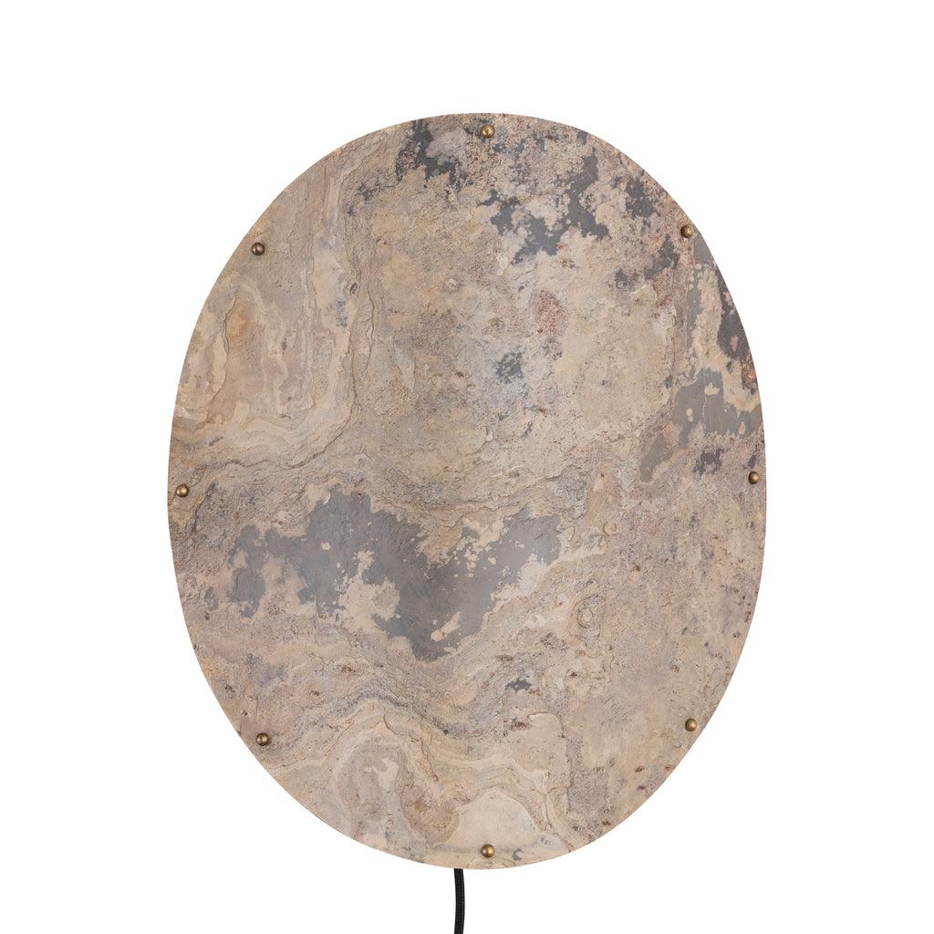 livinglovely.nl - Hen Natural stone veneer wall lamp large PTMD - Wandlamp - PTMD - livinglovely.nl