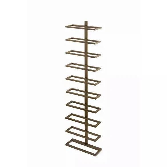 livinglovely.nl - Icon Wijnrek - 10 x 27 x 116 cm - Ijzer - Goud PTMD - Wijnrek - PTMD - livinglovely.nl