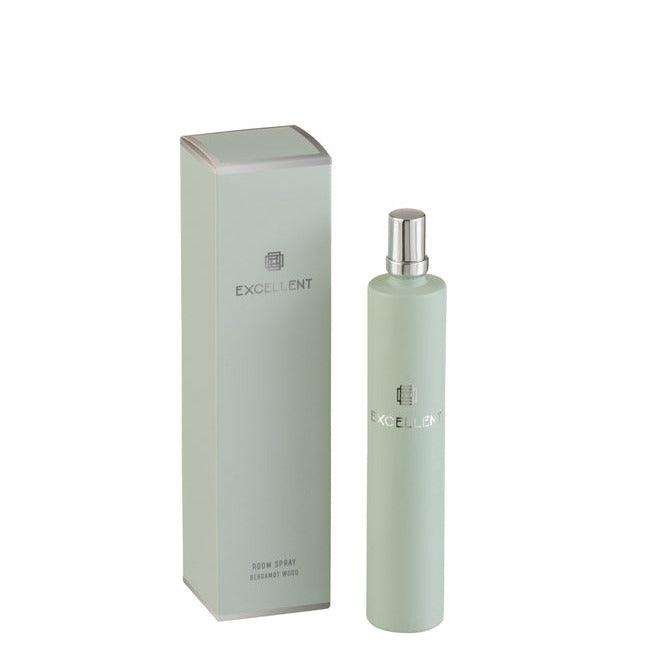 livinglovely.nl - Interieurspray Excellent Glas Muntgroen 50ML - Geurstokjes - J-Line - livinglovely.nl