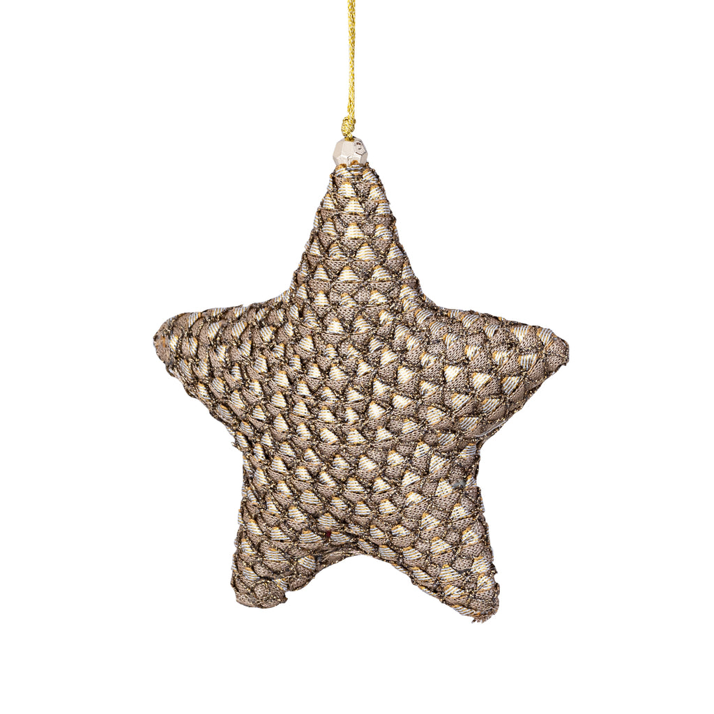 livinglovely.nl - Irhaa Taupe Kant Hanger Ster PTMD - Hanger - PTMD - livinglovely.nl