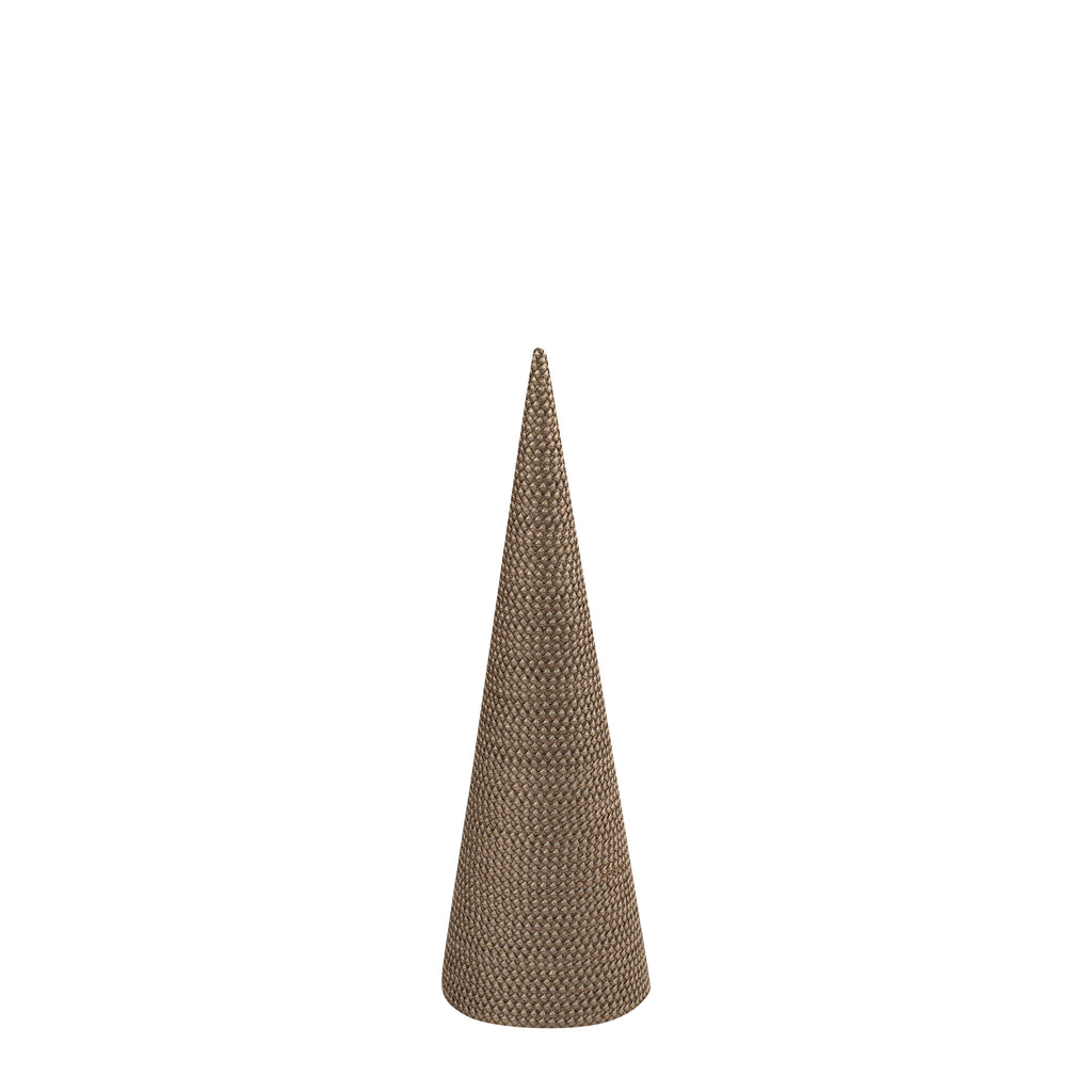 livinglovely.nl - Irhaa Taupe Kant Kerstboom Medium PTMD - Beeld - PTMD - livinglovely.nl