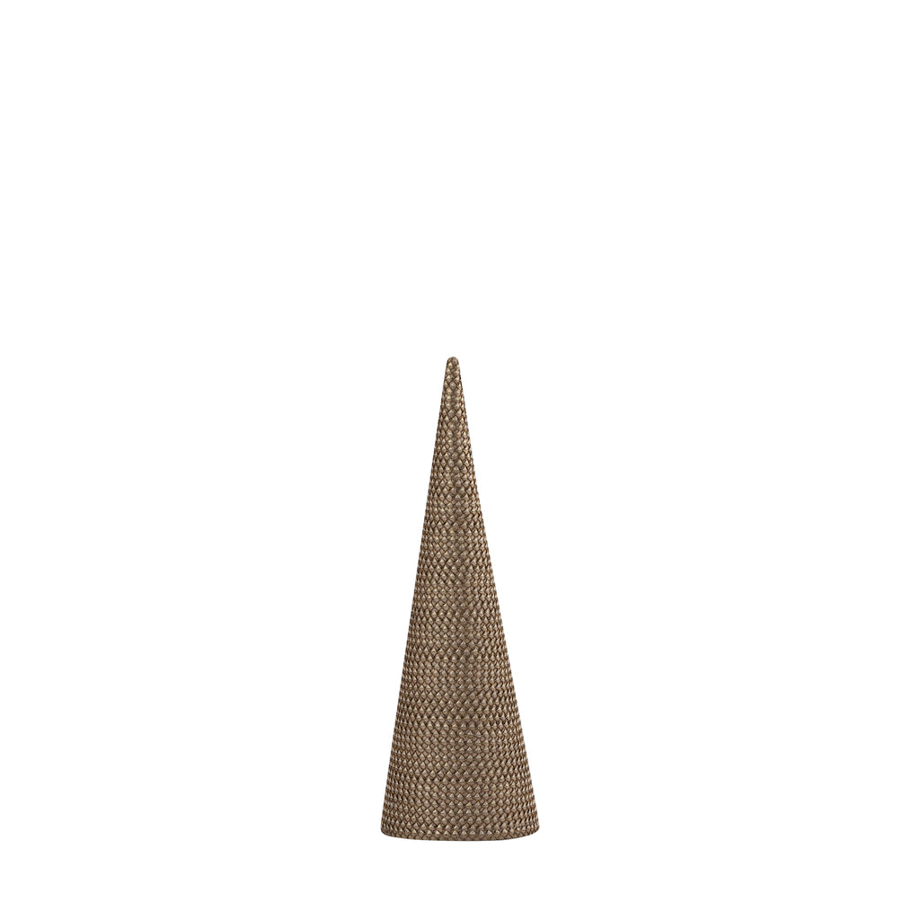 livinglovely.nl - Irhaa Taupe Kant Kerstboom Small PTMD - Beeld - PTMD - livinglovely.nl