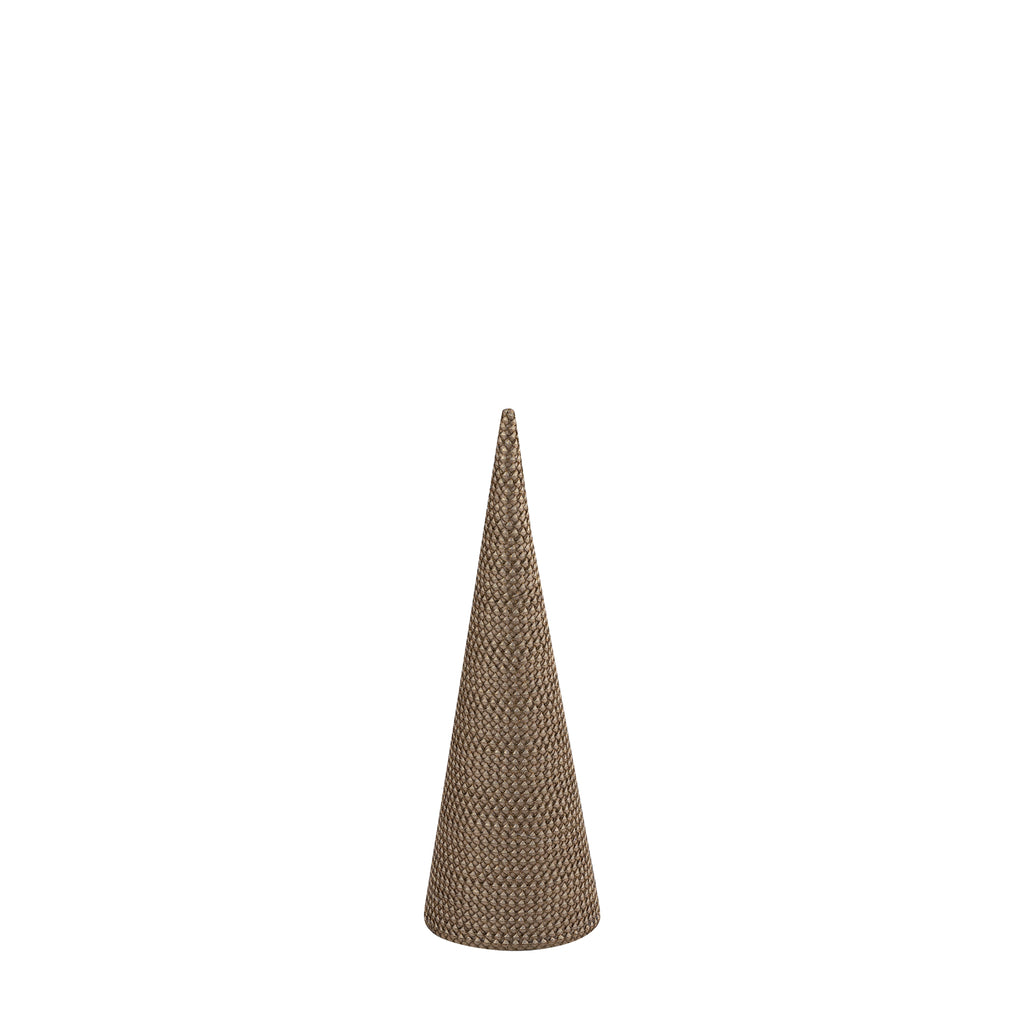 livinglovely.nl - Irhaa Taupe Kant Kerstboom Small PTMD - Beeld - PTMD - livinglovely.nl