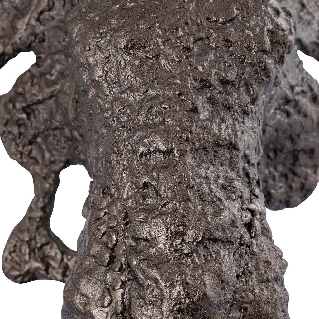 livinglovely.nl - Iriss Brass casted alu elephant statue black base PTMD - Beeld - PTMD - livinglovely.nl