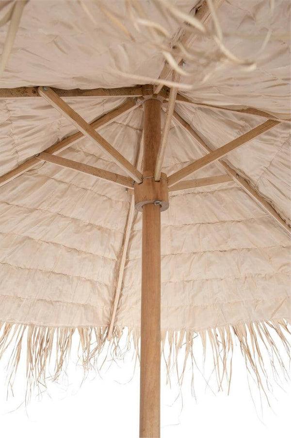 livinglovely.nl - J-Line - Parasol Stro Naturel Large 250cm - Parasol - J-Line - livinglovely.nl