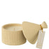 livinglovely.nl - Kaars Keramiek Pot Coconut Beach Was Beige-40u - Geurkaars - J-Line - livinglovely.nl