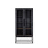 livinglovely.nl - Karma Charcoal Kast 2 glazen deuren dBodhi - Vitrinekast - dBodhi - livinglovely.nl