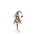 livinglovely.nl - Kerstboom Muts+Led Kunststof Sneeuw Groen/Rood Small - Kerstboom - J-Line - livinglovely.nl